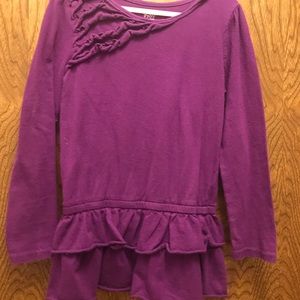 Girls Long sleeve ruffle top